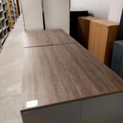  - 4x 2-delige set (dus 4 dubbele kasten) robberechts alugrijs met nieuw blad antraciet eiken (62)