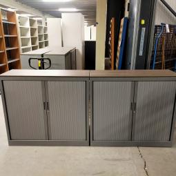  - 4x 2-delige set (dus 4 dubbele kasten) robberechts alugrijs met nieuw blad antraciet eiken (2)