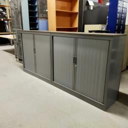  - 4x 2-delige set (dus 4 dubbele kasten) robberechts alugrijs met nieuw blad antraciet eiken (5)