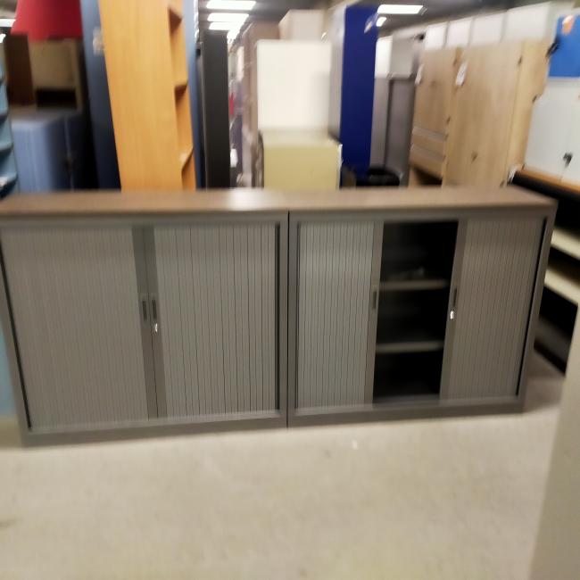  - 4x 2-delige set (dus 4 dubbele kasten) robberechts alugrijs met nieuw blad antraciet eiken (7)