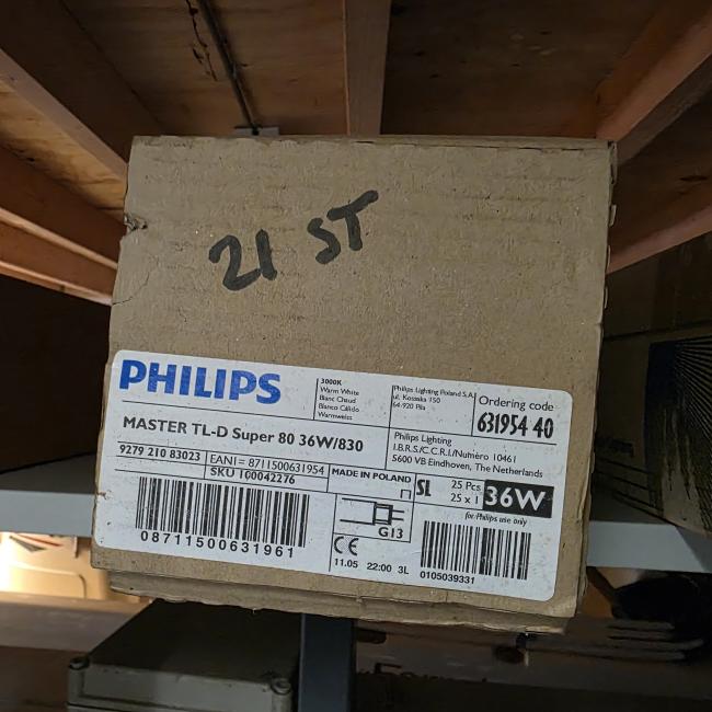  - 21 stuks 36 watt tl buizen 