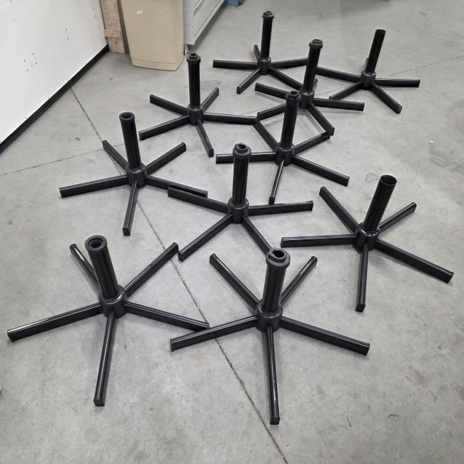  - sterpoot kruisvoet kruispoot metalen afm 30 mm buis hoogte 50 cm  (4)