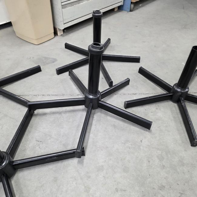  - sterpoot kruisvoet kruispoot metalen afm 30 mm buis hoogte 50 cm  (5)