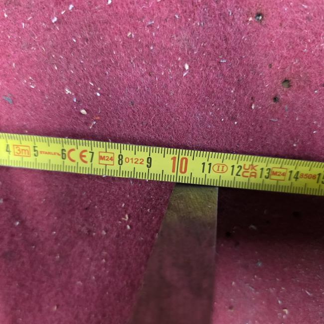  - 7x zware massieve plaat afm 36x10 cm 15 mm  (3)