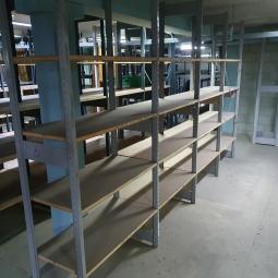  - bruynzeel montex grijs stelling 4 meter hardboard schappen (1)