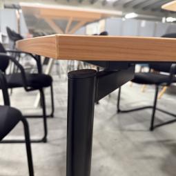  - 1x EROMES tafel kersenkleur bootvormig blad met gebrsporen  krasjes op het blad (11)