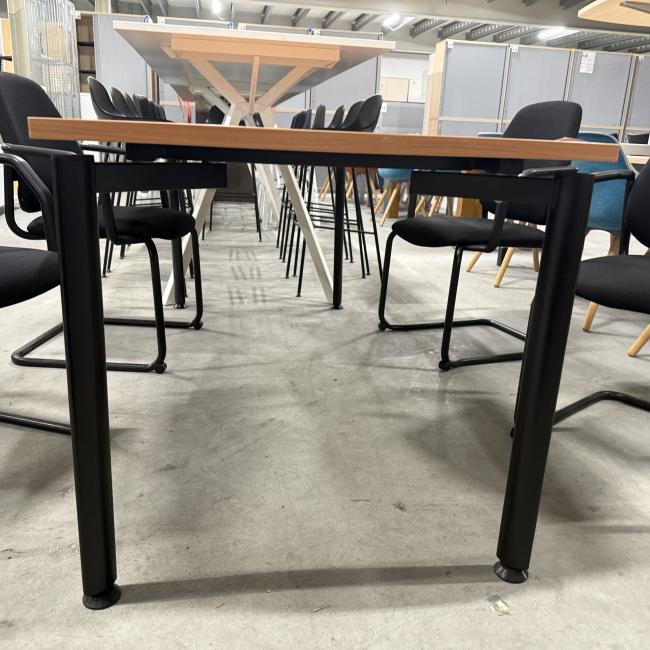  - 1x EROMES tafel kersenkleur bootvormig blad met gebrsporen  krasjes op het blad (12)