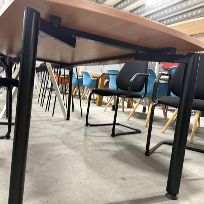  - 1x EROMES tafel kersenkleur bootvormig blad met gebrsporen  krasjes op het blad (13)