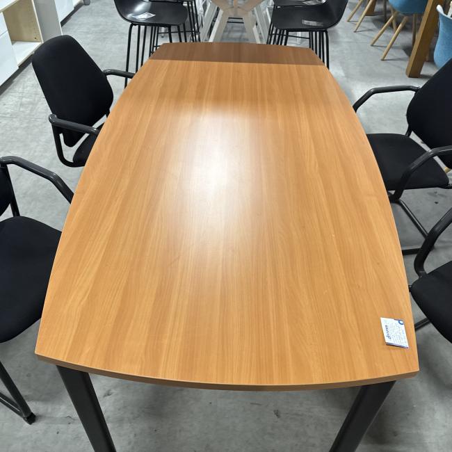  - 1x EROMES tafel kersenkleur bootvormig blad met gebrsporen  krasjes op het blad (18)