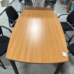  - 1x EROMES tafel kersenkleur bootvormig blad met gebrsporen  krasjes op het blad (18)