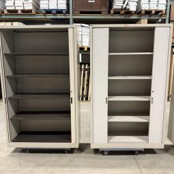  - 4x van blerk werkplaats garage kasten met roldeuren (12)