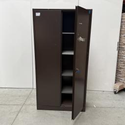  - 1x bruine stalen werkplaatskast (6)