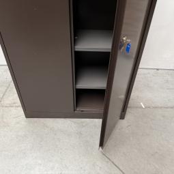  - 1x bruine stalen werkplaatskast (7)