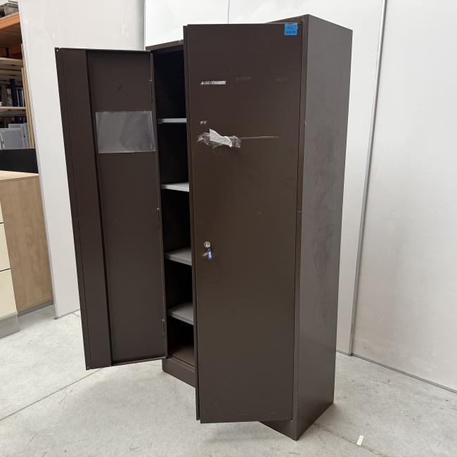  - 1x bruine stalen werkplaatskast (9)