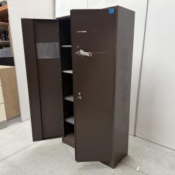  - 1x bruine stalen werkplaatskast (9)