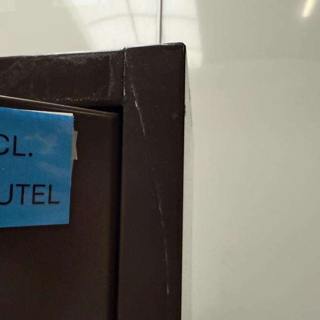  - 1x bruine stalen werkplaatskast (10)