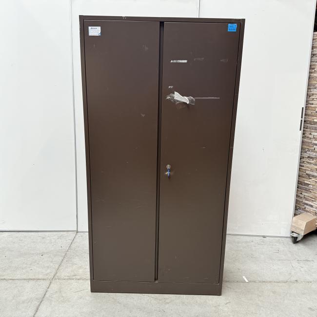  - 1x bruine stalen werkplaatskast (3)