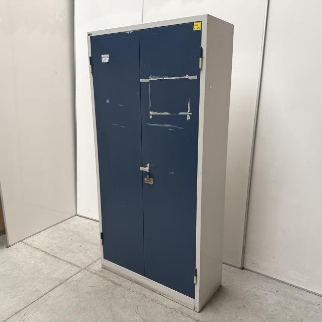  - ahrend zware degelijke stalen kast met heel veel schappen vakken (18)