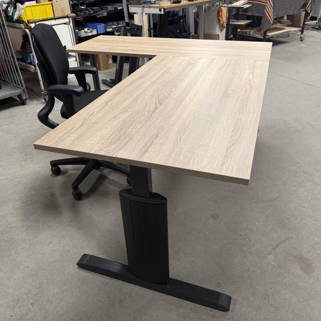  - 2x choreo hoekbureau met nieuw blad midden eiken (13)