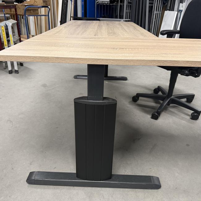  - 2x choreo hoekbureau met nieuw blad midden eiken (20)