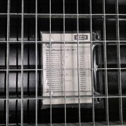  -  kunststof lekbak met gegalvaniseerd stalen rooster afm 100x60x8,5 cm   (2)