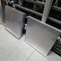  - 10x RVS schappen afm 59x59 cm  (1)