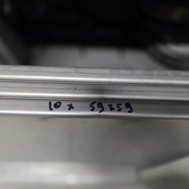  - 10x RVS schappen afm 59x59 cm  (2)