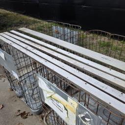  - 4x trespa strook afm 220x5,5x2 cm  en 1x 187x11,5  12 mm dik  (4)