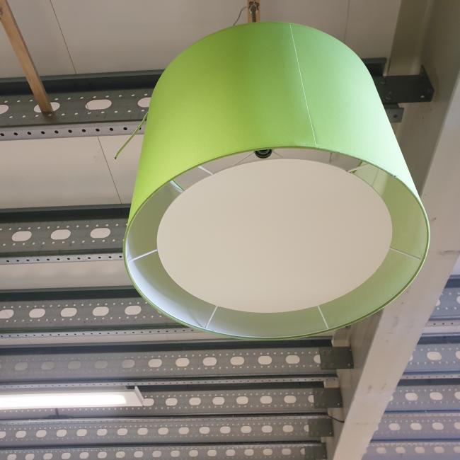  - aantal hanglampen plafondlampen met RVS ophangstang in hoogte verstelbaar  (2)