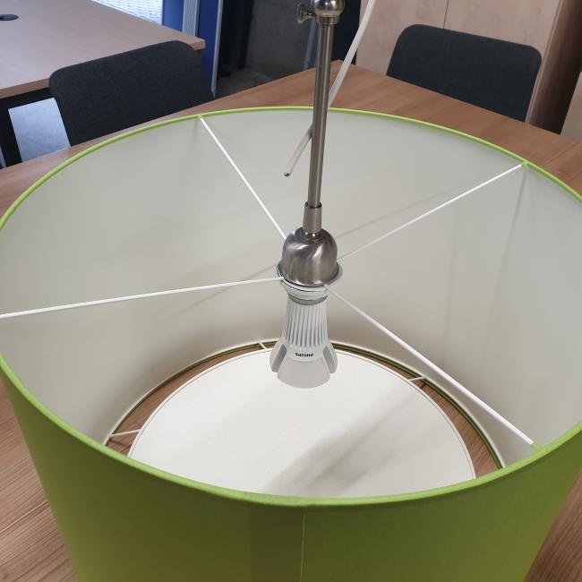  - aantal hanglampen plafondlampen met RVS ophangstang in hoogte verstelbaar  (9)