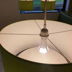  - aantal hanglampen plafondlampen met RVS ophangstang in hoogte verstelbaar  (12)