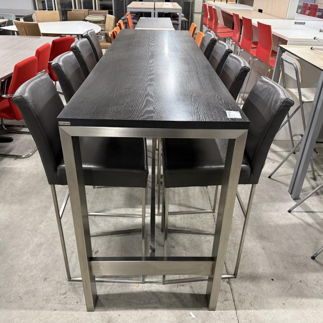  - Set 1x hoge tafel met 8 barkrukken BERT PLANTAGIE (32)