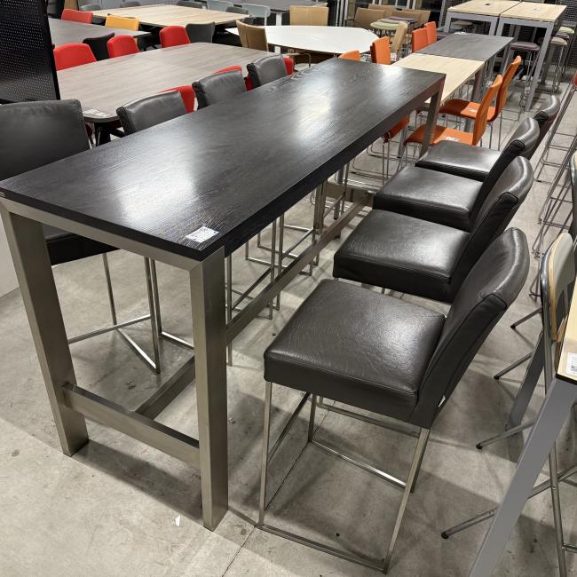  - Set 1x hoge tafel met 8 barkrukken BERT PLANTAGIE (24)