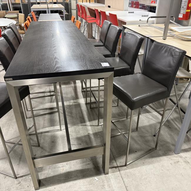  - Set 1x hoge tafel met 8 barkrukken BERT PLANTAGIE (22)