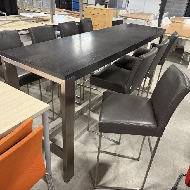  - Set 1x hoge tafel met 8 barkrukken BERT PLANTAGIE (6)