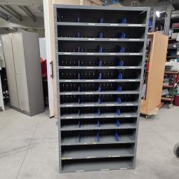  - magazijnkast antraciet grijs afm 200x100x30 cm  (2)