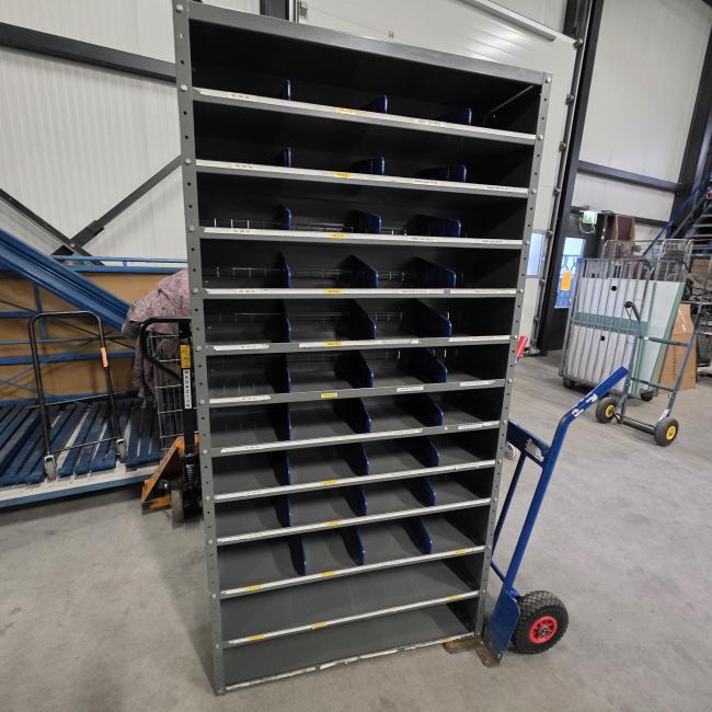  - magazijnkast   antraciet grijs afm 200x100x30 cm  (3)