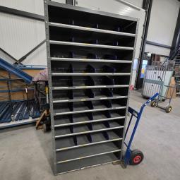  - magazijnkast   antraciet grijs afm 200x100x30 cm  (3)