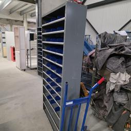  - magazijnkast   antraciet grijs afm 200x100x30 cm  (2)