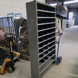  - magazijnkast   antraciet grijs afm 200x100x30 cm  (4)