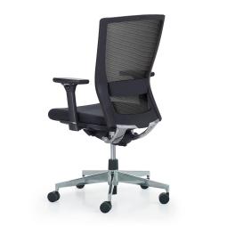  - Autobalance, task chair mesh back, 4d armrest, aluminium base, black fabric seat