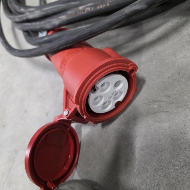  - 15 m dikke lineax elektrakabel snoer 5x2,5 mm2  H07 RN-F met 32A stekker  (5)