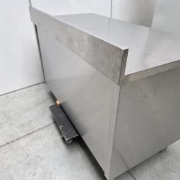  - rvs horeca kast werkbank werktafel met schuifdeuren afm 140x70x85 cm lxbxh (2)