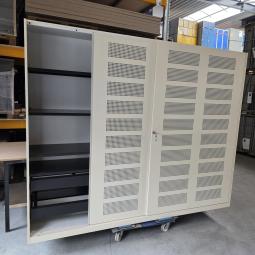  - grote akoestische schuifdeurkast afm 240xx195x50 cm brxhxd  (1)