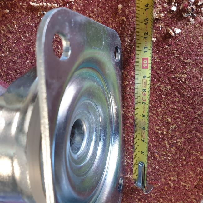  - zware set geremde zwenk en bokwielen 200 mm totale hoogte 250 mm merk TENTE  (3)