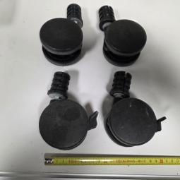  - PARTIJ ZWENKWIELEN GEREMD  EN ONGEREMD MET M12 SCHROEFPEN 46X REM 44X ZONDER REM  (11)