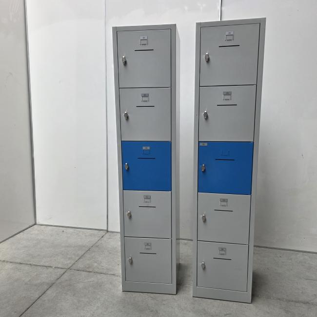  - set lockerkasten afm 190x42x45 diep deur 35x35 cm  (2)