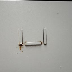  - 1x 180 cm hoog locker hang leg met schade intensief gebruikt !!! (4)