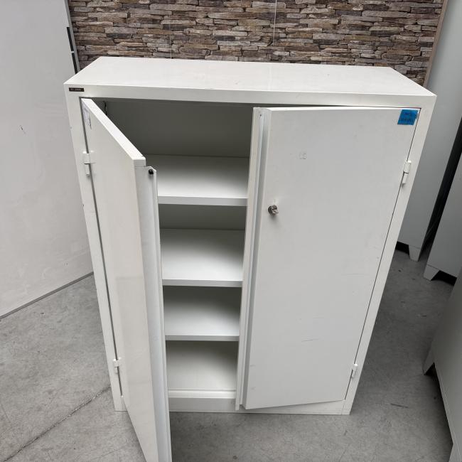  - 1x ahrend witte stalen 2-deurs werkplaatskast  (10)