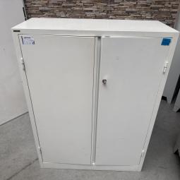  - 1x ahrend witte stalen 2-deurs werkplaatskast  (22)